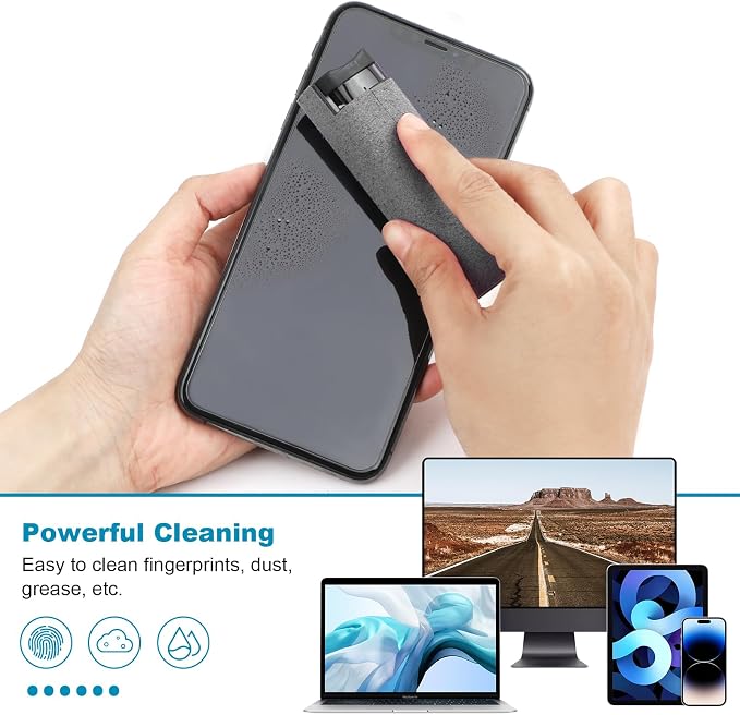 6 Pack Screen Cleaner 3-in-1 Touchscreen Mist Cleaner Spray and Microfiber - Image 3