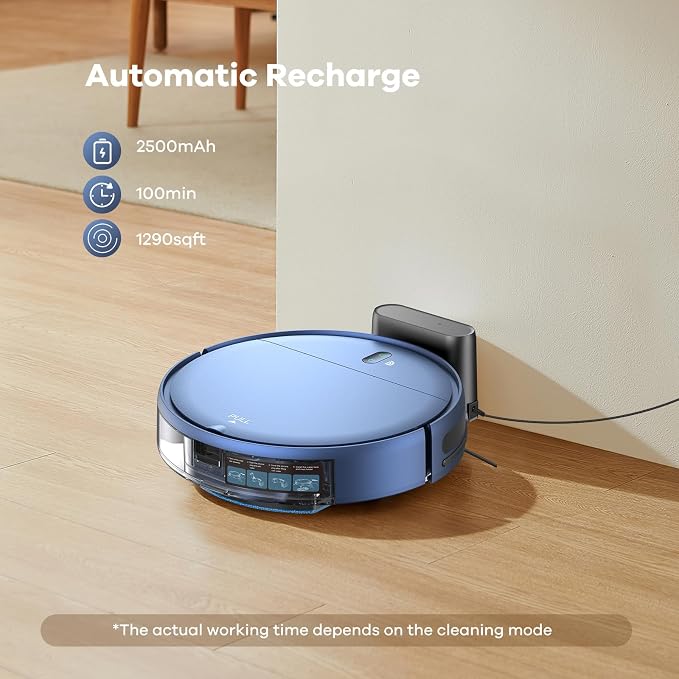 ZCWA Robot Vacuum and Mop Combo, 2.4GHz WiFi Link Vacuum Robot, 4 Cleaning Mode - Image 6