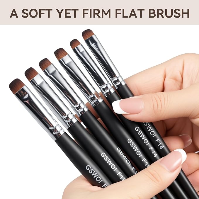 Acrylic Nail Brush for French Tips & Gel Polish Clean Up | Professional - Image 2