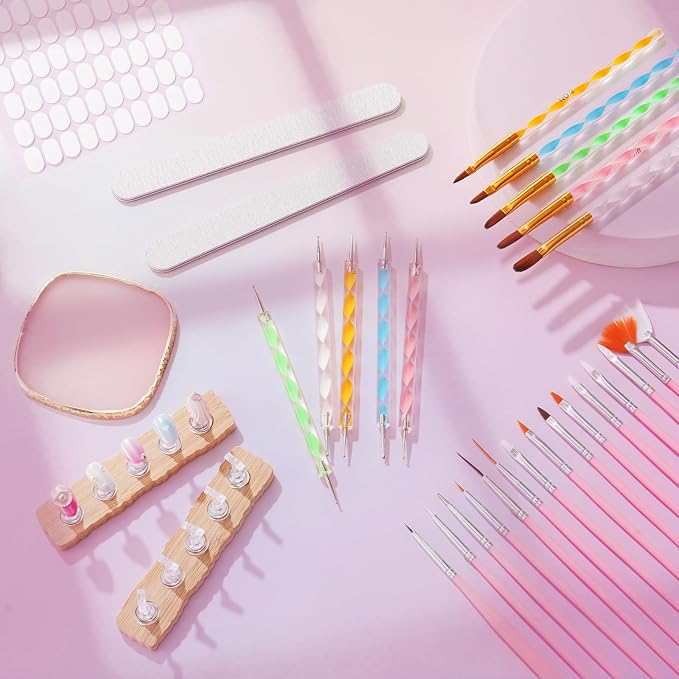 38Pcs Nail Art Brushes Set: Nail Art Tools - Image 7