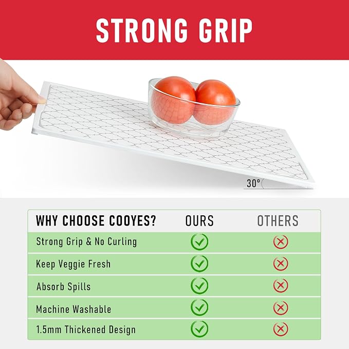 Cooyes 2 in 1 Refrigerator Liners & Fresh mats - Image 3