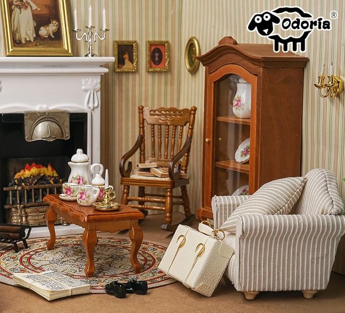 Odoria Dollhouse Straw Broom Miniature - Image 8