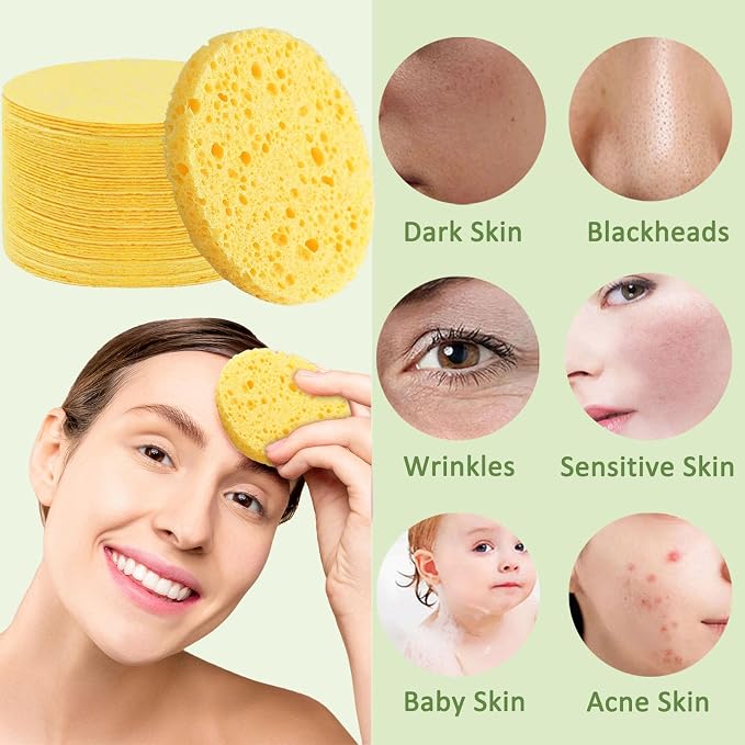 Beieverluck 300 Count Compressed Facial Sponges - Image 4