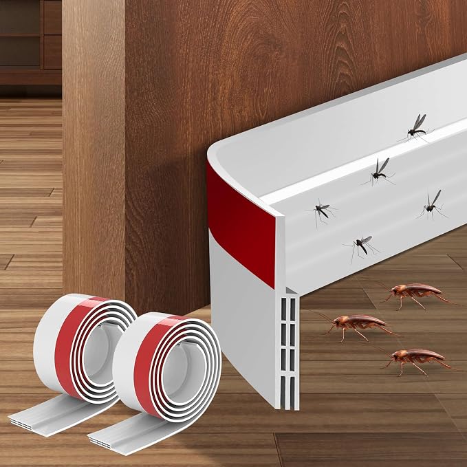Ainiv 2 Pack Door Draft Stopper Under Door Seal, Adhesive Under Door Sweep by Ainiv
