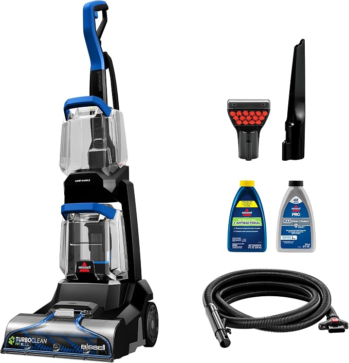 BISSELL TurboClean Pet XL Upright Carpet Cleaner, Upholstery Tough Stain Tool & by BISSELL