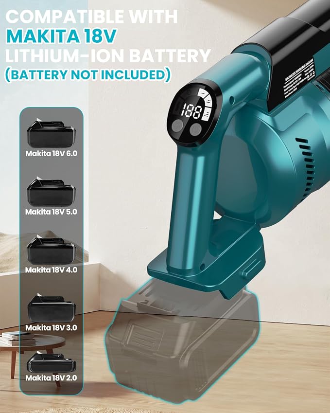Cordless Vacuum Cleaner for Makita 18V Battery, 7-in-1 Lightweight Stick Vacuum - Image 4