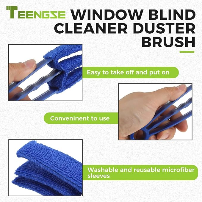 Air Conditioning Brush Tool, Window Blind Cleaner Duster Brush, Steel AC - Image 4
