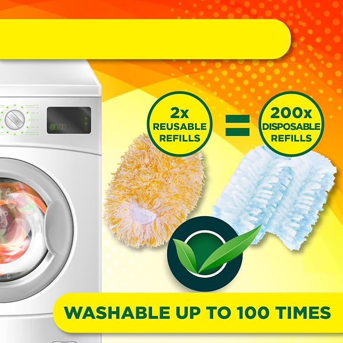 Microfiber Reusable Refills for Swiffer Hand Duster, 360 Degree Dry Duster - Image 4