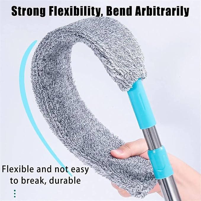 Retractable Gap Dust Clean Under Appliance Microfiber Duster Dust Cleaning Brush - Image 4