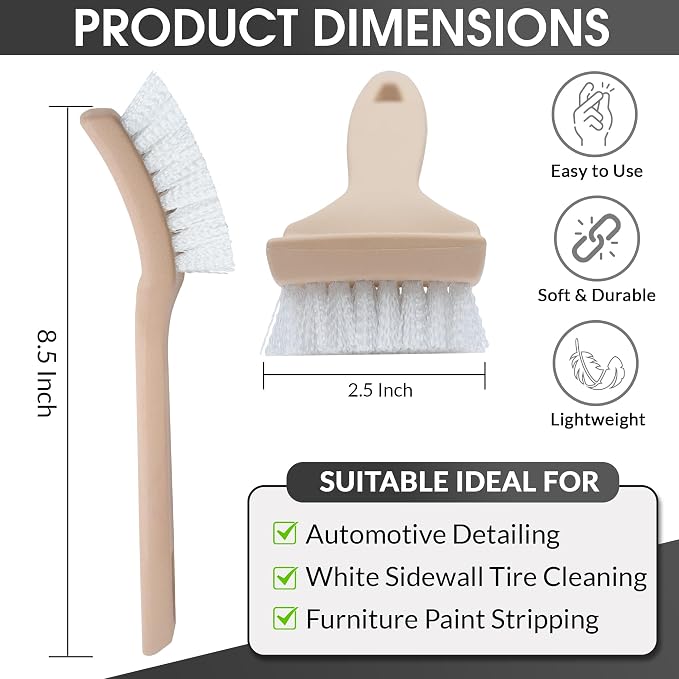 Nanoskin 8.5 Inch Multi-Purpose White Nylon Utility Scrub Brush - Image 5