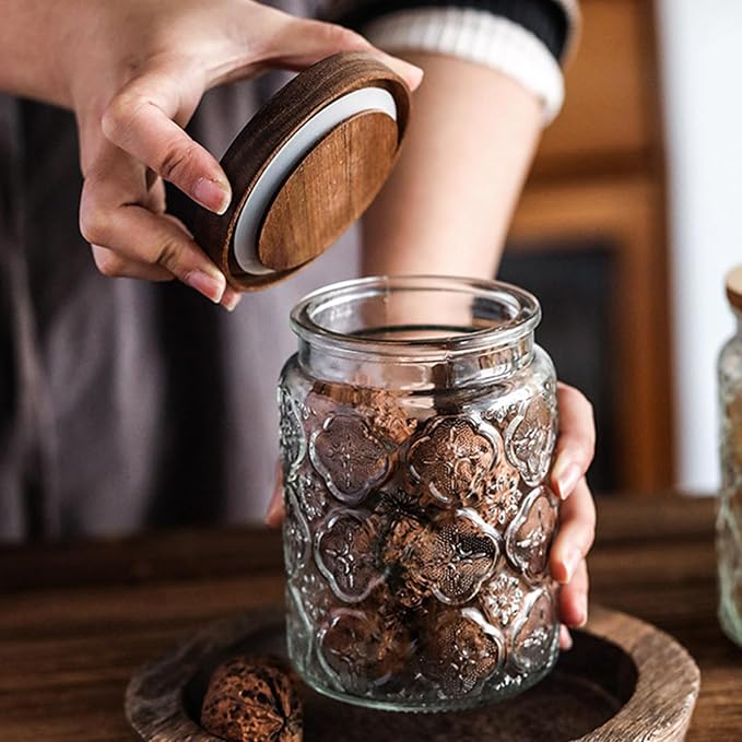 24 OZ/2 PCS Glass Storage Jar - Image 3