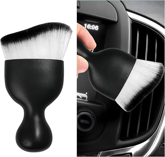 Car Interior Dust Brush, Soft Scratch Free Auto Detailing Brushes, Universal by Dickno