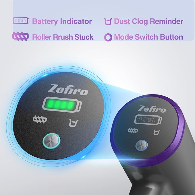 Zefiro Cordless Vacuum Cleaner for Home, 450W /40Kpa 50Mins Stick Vacuum - Image 6