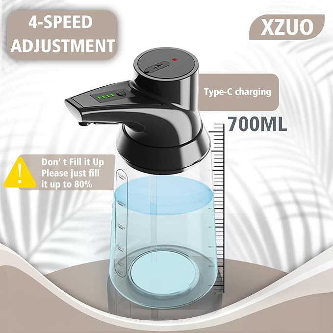 Automatic Soap Dispenser Touchless 23.7oz/700ml Rechargeable Liquid Soap Bottle - Image 3