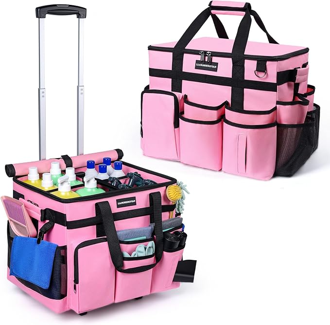 Extra Large Rolling Cleaning Caddy Bag by LIANGSHENGYUAN