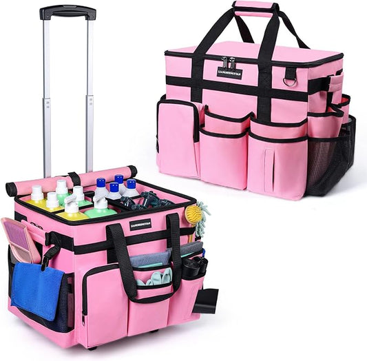 Extra Large Rolling Cleaning Caddy Bag by LIANGSHENGYUAN