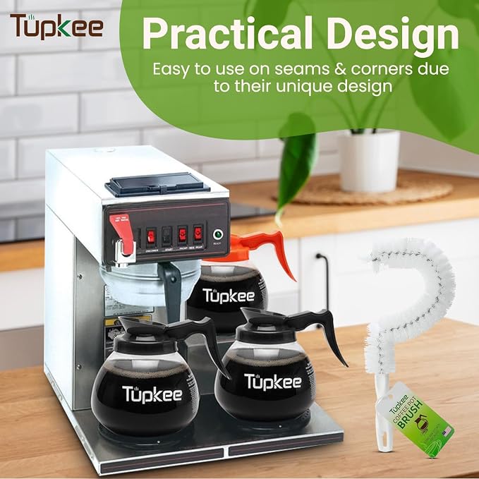 Tupkee Coffee Pot Cleaning Brush – Non Scratching, Long Lasting Bristles - Image 6