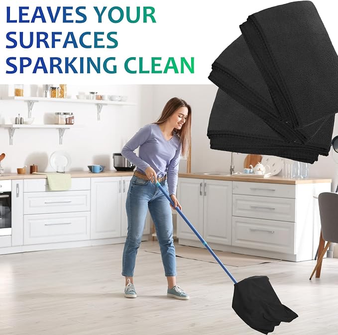 Newwiee 3 Pcs Extra Large Microfiber Cleaning Cloth 30" x 20" Washable Reusable - Image 3