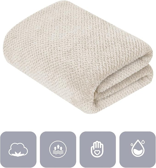Extra Large Bath Towel Set of 2, Oversized Bath Sheet Super Soft Highly - Image 2