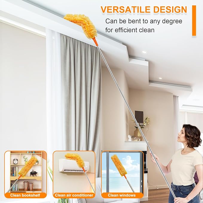 100" Reachable Microfiber Feather Duster, Duster - Image 7