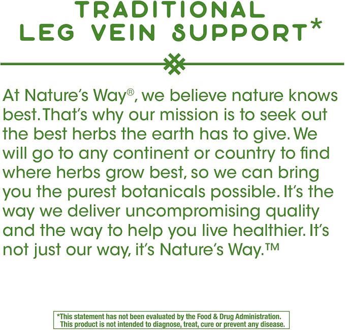 Nature's Way Butcher's Broom Root, Traditional Leg Vein Support*, 100 Vegan - Image 4
