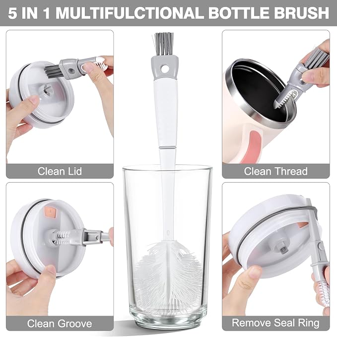 Straw Cleaner Brush Bottle Brush Kit - Image 2