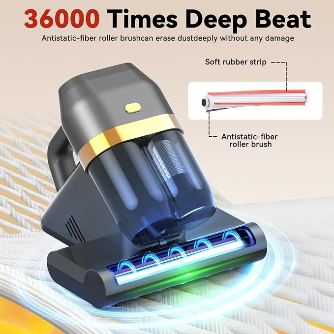 Mattress Vacuum Cleaner with 149°F Heat, 16KPa Powerful Suction, 253.7nm U V-C - Image 9