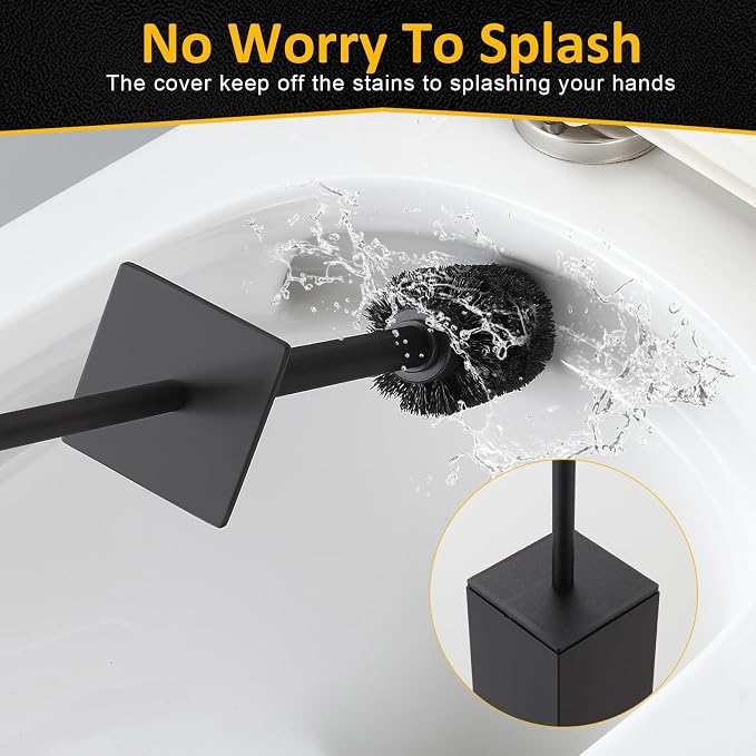 Toilet Brush and Holder Floor Standing, Bathroom Toilet Brush, Freestanding - Image 6