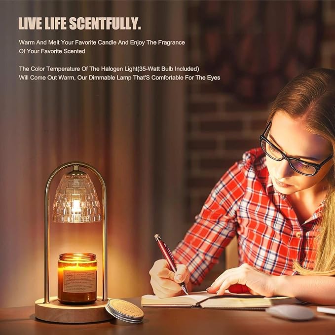 Candle Warmer Lamp with Timer and Dimmer, Electric Scented Wax Warmer - Image 9