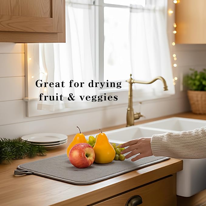 Dish Drying Mat 2 Pack, Dish Drying Mats - Image 2