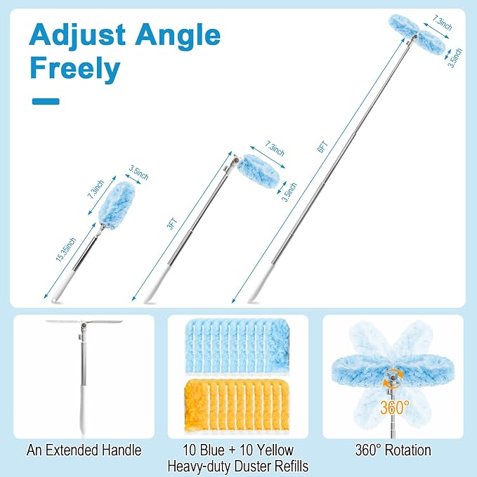 6 ft Extendable Duster Handle - Image 2