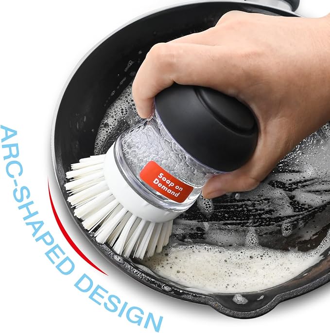4 Pack Palm Brush Refills for OXO Soap Dispensing Palm Brush, Palm Brush - Image 3