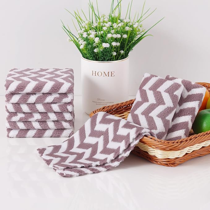 Homaxy 12 Pack Kitchen Dish Cloths, Ultra Soft and Absorbent Dish Towels - Image 7