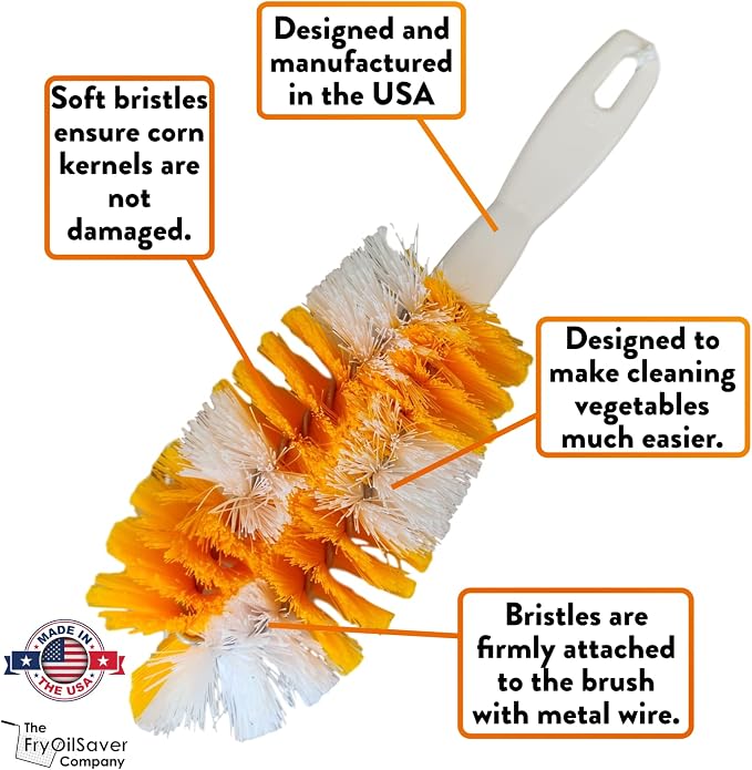Corn De-Silker Brush | Bristled Veggetable Scrubber - Image 5