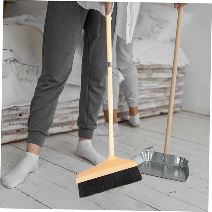 minkissy Indoor Floor Broom Soft Bristle Push Broom Heavy Duty - Image 9