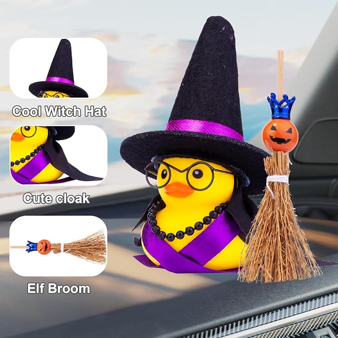 Halloween Duck Car Ornament, Rubber Duck Car Dashboard Decor - Image 3