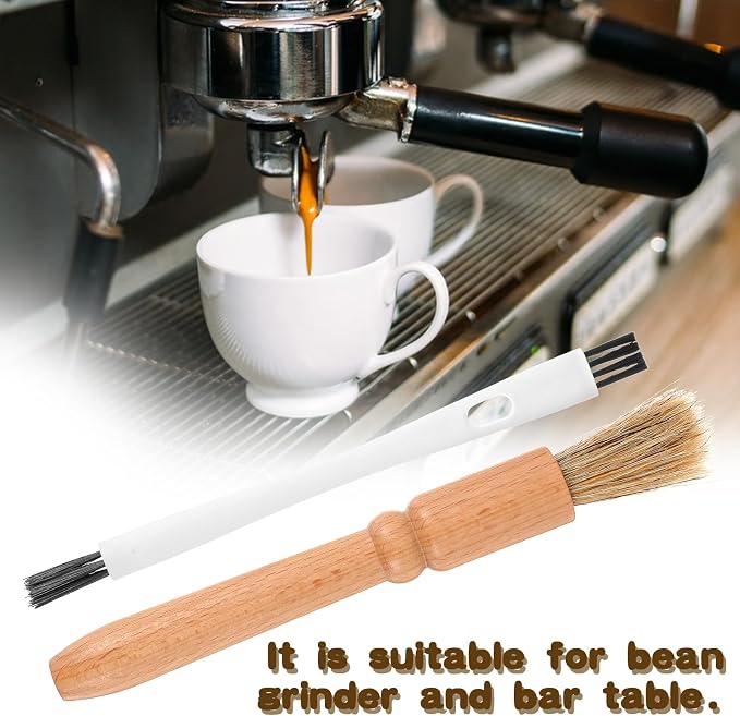 2 Pcs Coffee Grinder Brush, Espresso Brush Machine Brushes Cleaner Tool - Image 6