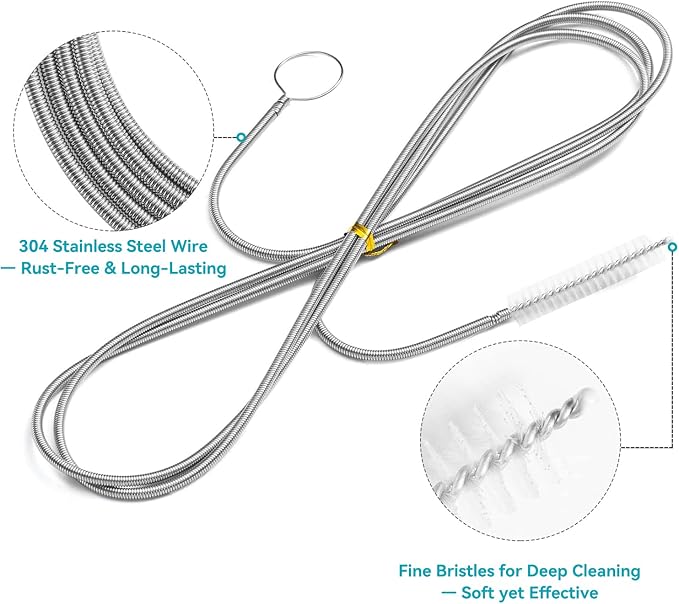 2 Pack 80 Inch Flexible Drain Brush, Sunroof Drain Cleaning Tool - Image 3