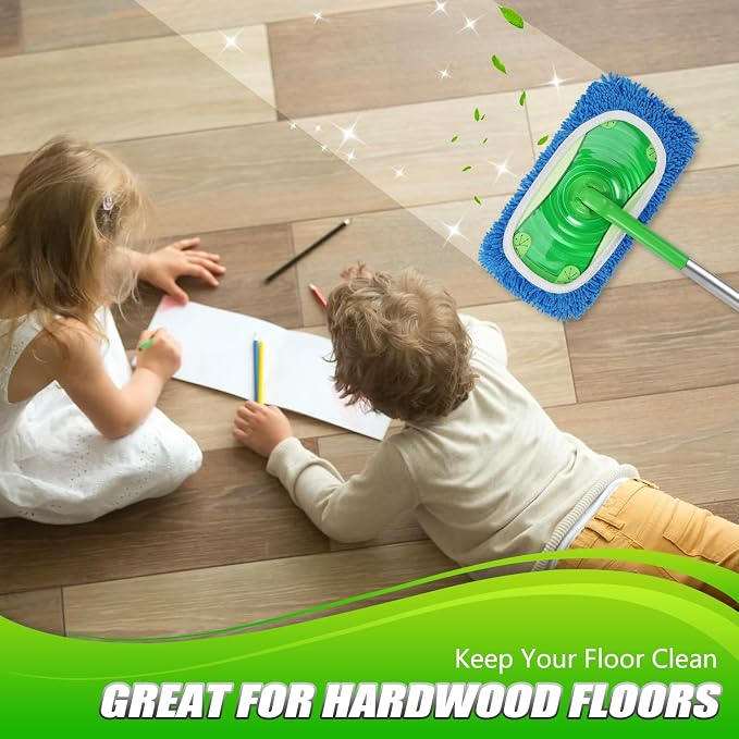 Set of 4 Reusable Microfiber Mop Pads Compatible - Image 7