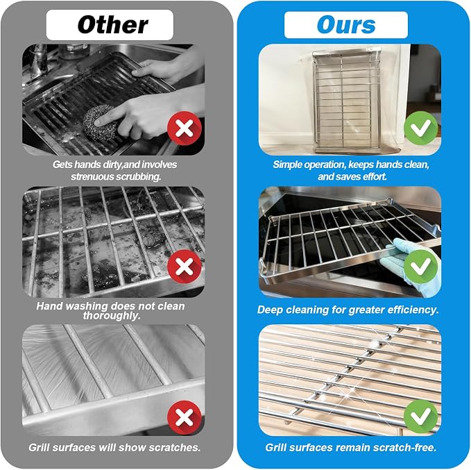 XANGNIER 5 Pack No Scrub Oven Rack Cleaning Bags, No Cleaner Included, No Messy - Image 2