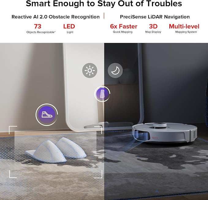 roborock S8 MaxV Ultra with Refill & Drainage System Robot Vacuum and Mop - Image 7