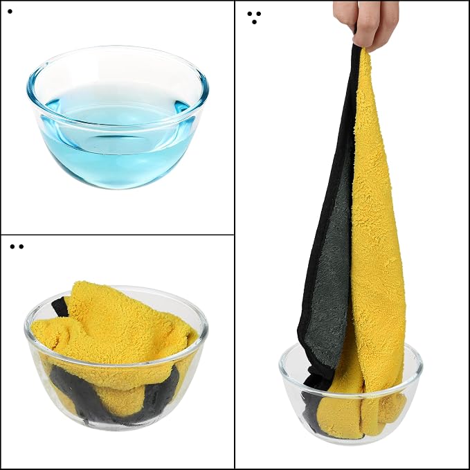 uxcell Car Cleaning Cloths, 8 Pack Soft Premium Microfiber Towels - Image 4