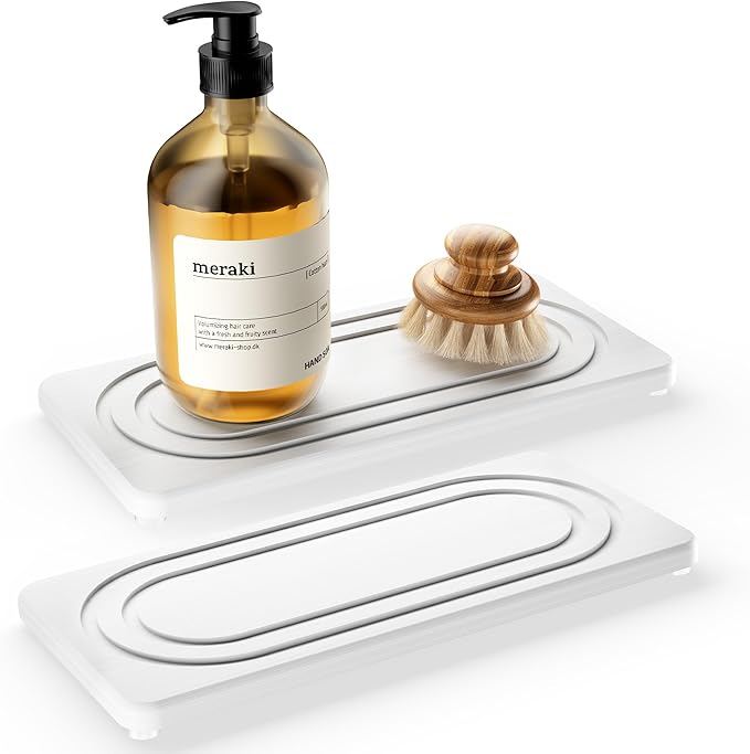 2 PCS Water Absorbing Stone Tray by MAGKOTA