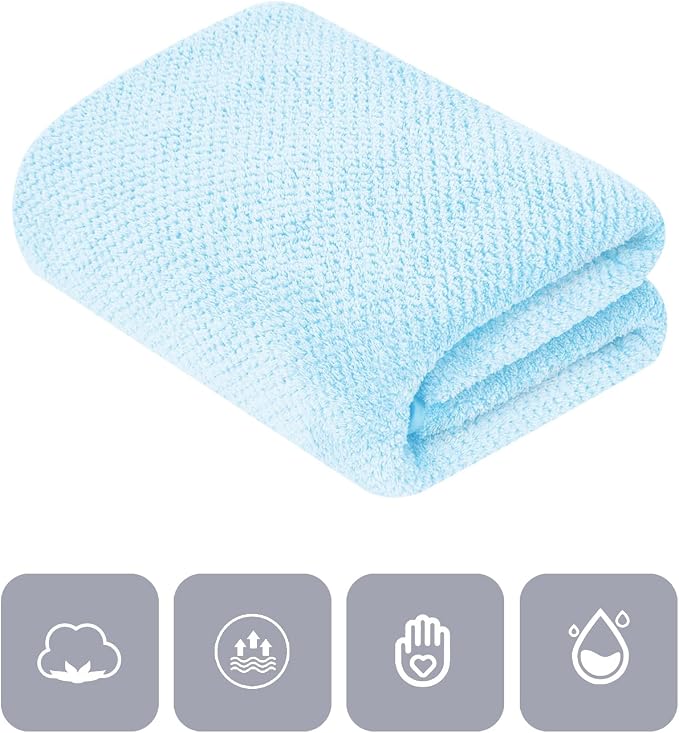 2 Pack Oversized Bath Towel Set 35in x 70in Bath Sheets - Image 2