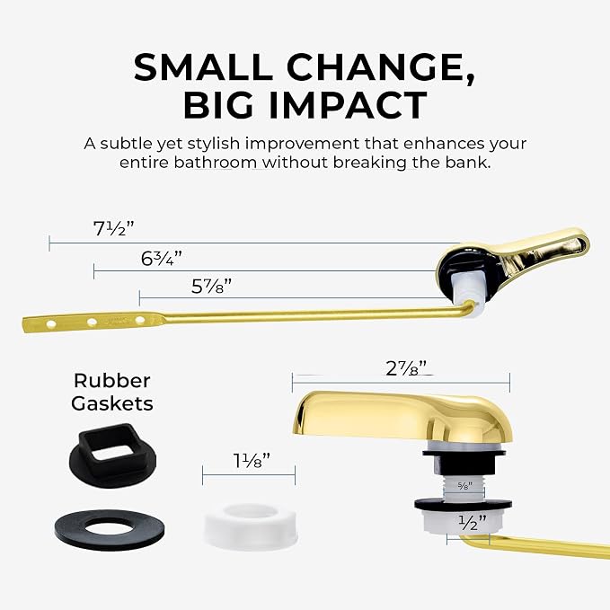 Qualihome Gold Toilet Handle - Image 7