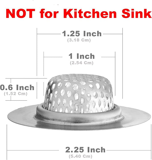 2 Pack - 2.25" Top / 1" Basket- Sink Strainer Bathroom, RV and Lavatory Sink - Image 2