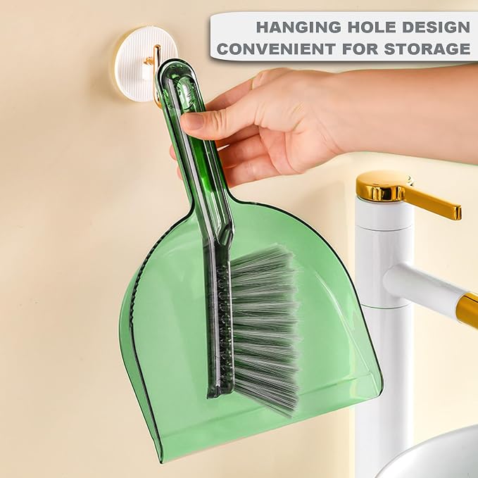 Small Broom with Dustpan Combo Set Mini Broom and Brush Set Hand Sweeper - Image 5