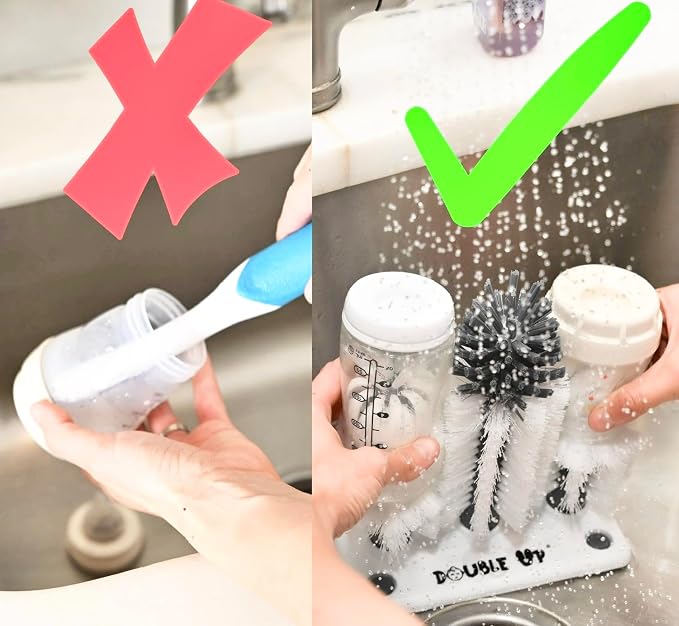 Double Baby Bottle Cleaning Brush Set - Image 8