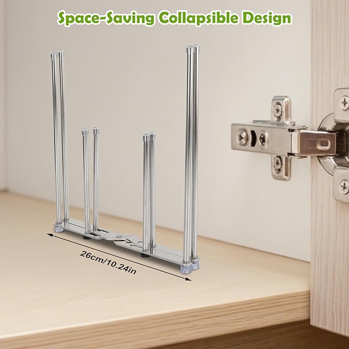 Plastic Bag Drying Holder, Bottle Drying Rack, Collapsible Cup Draining Rack - Image 6
