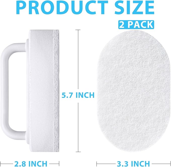 Handle Bath Tub Scrubber, Non Scratch Bathroom Scouring Pad, Bathtub Scrubber - Image 7